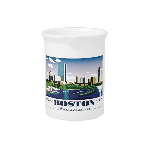 Boston, Massachusetts Beverage Pitcher (Front)