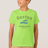 boston strong blue yellow t-shirt, Zazzle