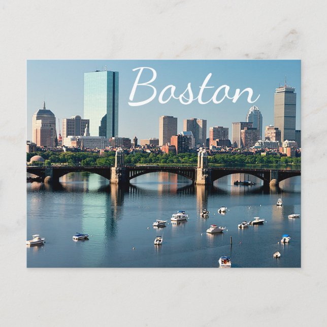 Boston, Massachusetts - Boston Harbor Post Card (Front)