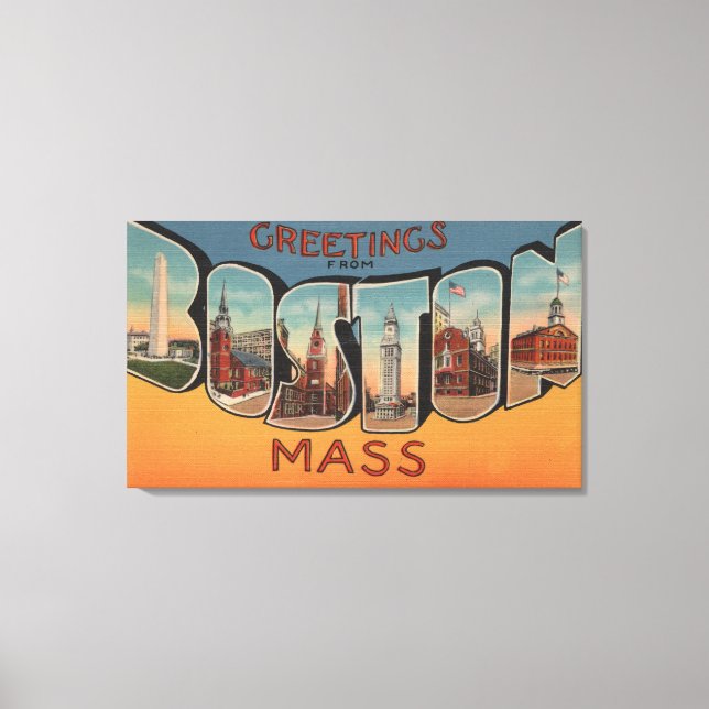 Boston, Massachusetts (Buildings) Canvas Print (Front)