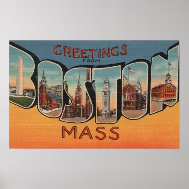 Boston, Massachusetts (Buildings) Poster (Front)