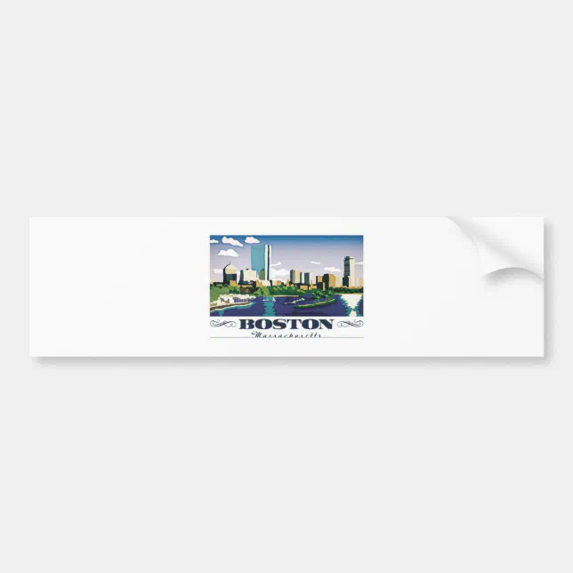 Boston, Massachusetts Bumper Sticker | Zazzle