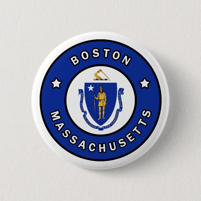 Boston Massachusetts Button (Front)