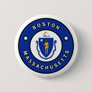 Boston Massachusetts Button