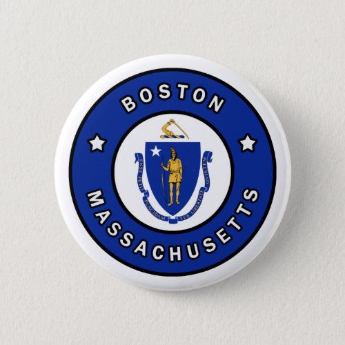 Boston Massachusetts Button