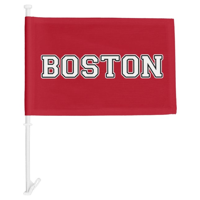 Boston Massachusetts Car Flag (Front)