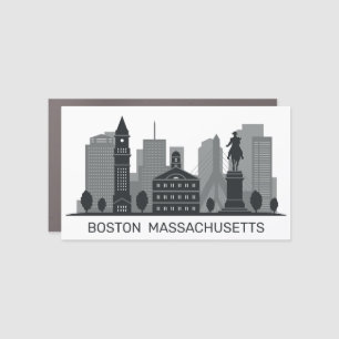 Boston Massachusetts Car Magnet