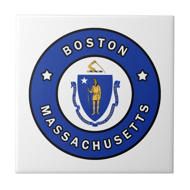 Boston Massachusetts Ceramic Tile (Front)