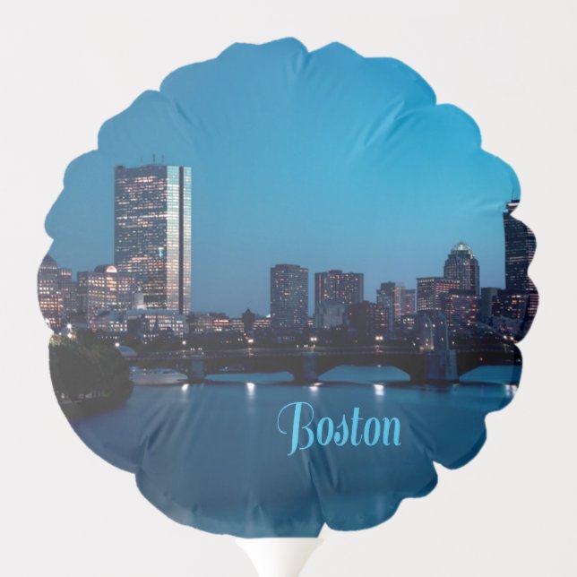 Boston Massachusetts City Skyline Balloon (Back)