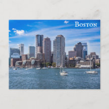 Boston Massachusetts City Skyline Harbor Travel
