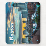 Boston Massachusetts City Skyline Mouse Pad 