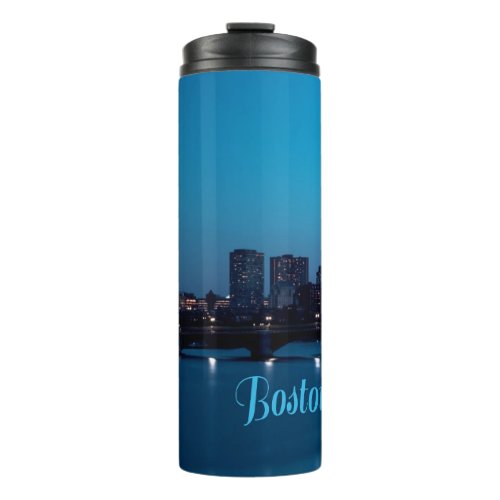 Boston Massachusetts City Skyline Thermal Tumbler