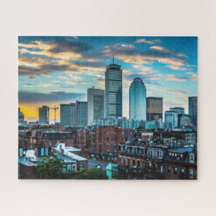 Boston Massachusetts City Skyline Travel Photo Jigsaw Puzzle