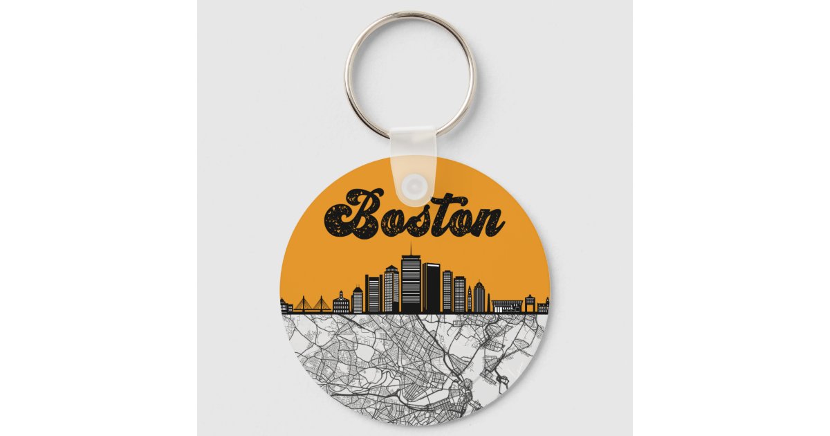 Boston Souvenirs Keychains Custom United States Keychain