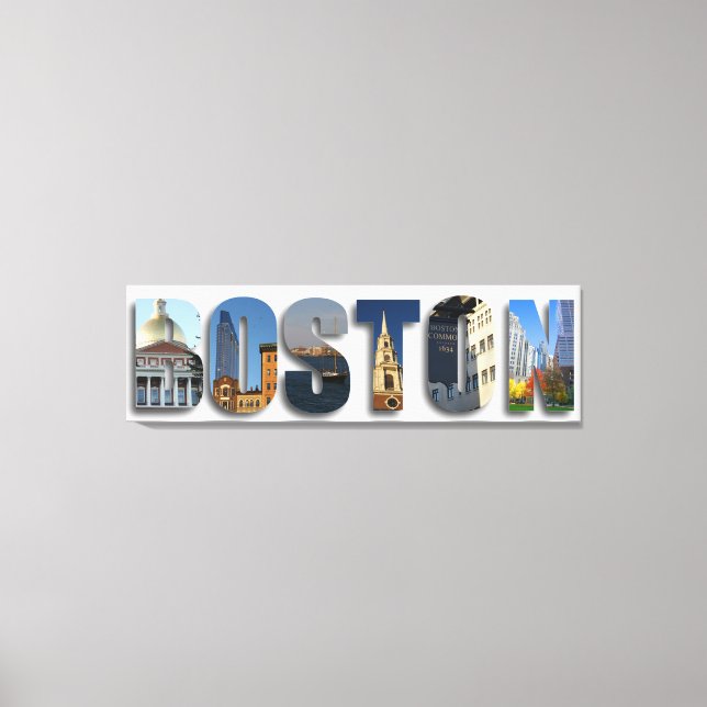 Boston Massachusetts City Travel Fine Art Photos Canvas Print (Front)