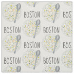 BOSTON Massachusetts Clam Chowder Foodie Soup MA Fabric