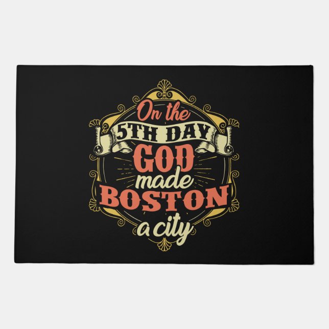 Boston Massachusetts Doormat (Front)