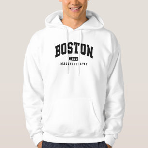 Boston Massachusetts Est 1630 College Style Hoodie