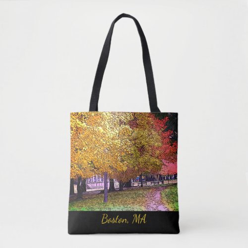 Boston Massachusetts Fall Foliage  Tote Bag