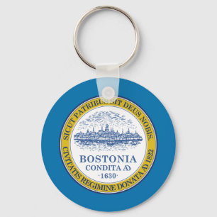 Boston (Massachusetts) flag Keychain