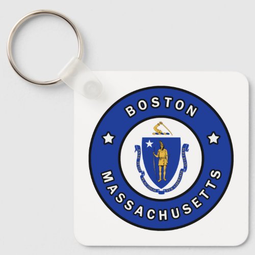 Boston Massachusetts Keychain