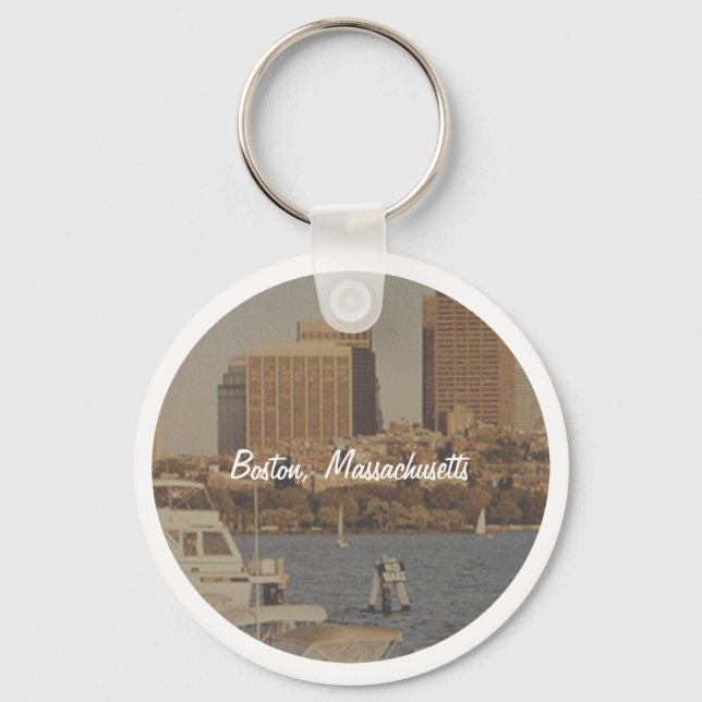Boston, Massachusetts Keychain (Front)