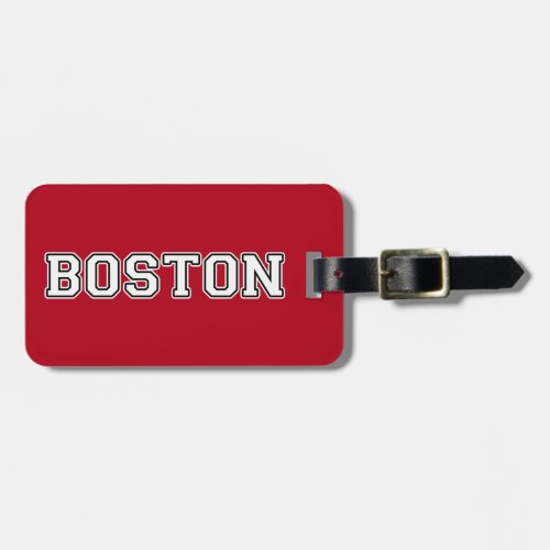 Boston Massachusetts Luggage Tag