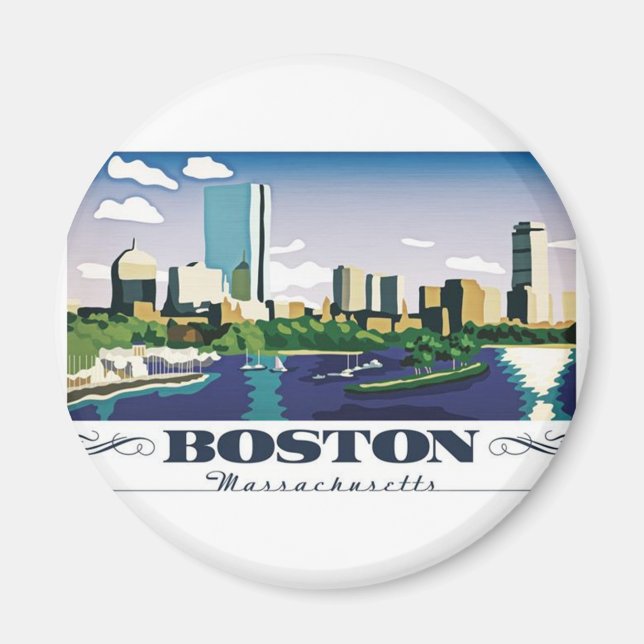 Boston, Massachusetts Magnet (Front)