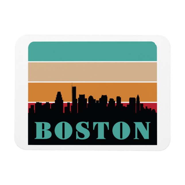 Boston Massachusetts Magnet (Horizontal)