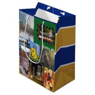 Boston, Massachusetts  Medium Gift Bag