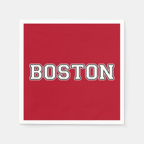 Boston Massachusetts Napkins