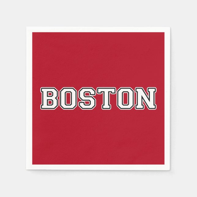 Boston Massachusetts Napkins (Front)