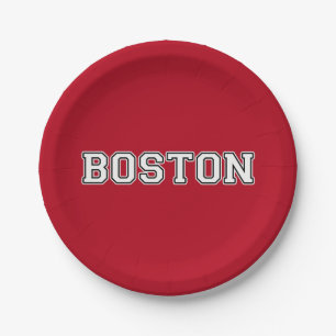 Boston Massachusetts Paper Plates