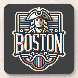 Boston Massachusetts Paul Revere Beverage Coaster