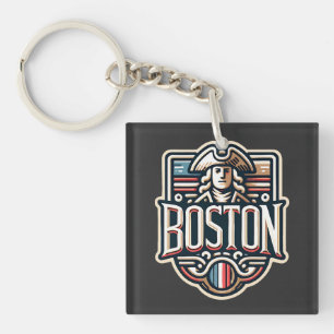 Boston Massachusetts Paul Revere Keychain