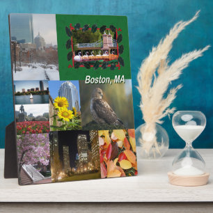 Boston, Massachusetts Photo Collage Plaque