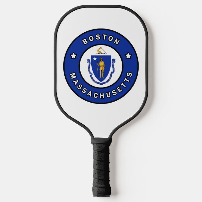Boston Massachusetts Pickleball Paddle (Front)