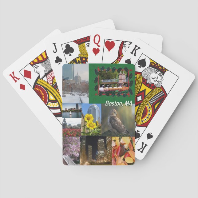 Boston, Massachusetts  Poker Cards (Back)