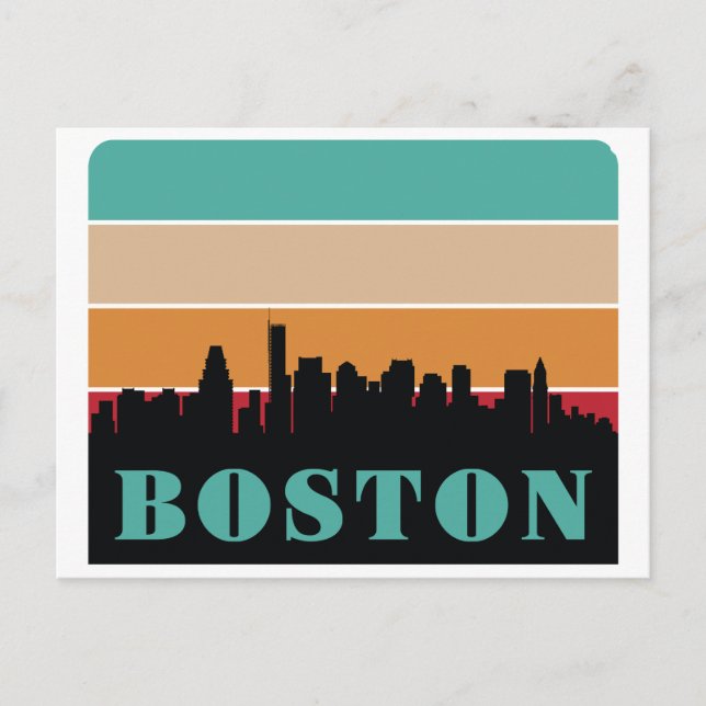 Boston Massachusetts Postcard (Front)
