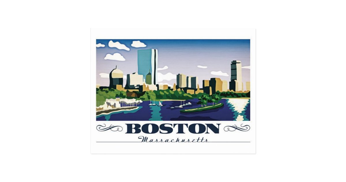 Boston, Massachusetts Postcard | Zazzle.com