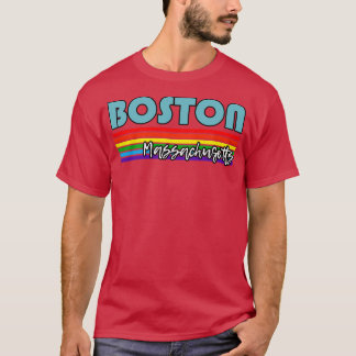 Boston Massachusetts Pride  Boston LGBT Gift LGBTQ T-Shirt