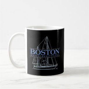 Boston Massachusetts Sailing Coffee Mug