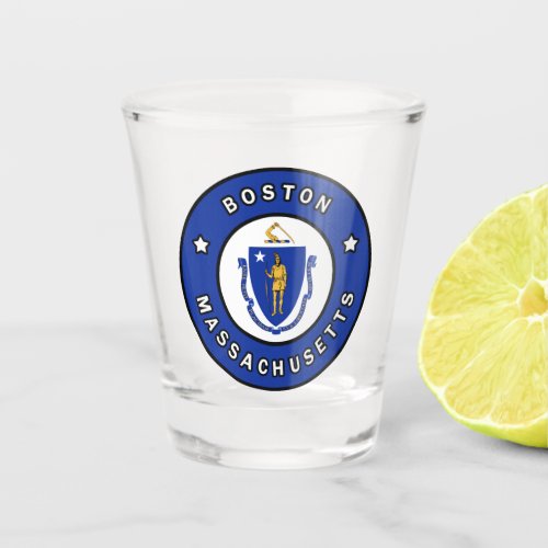 Boston Massachusetts Shot Glass