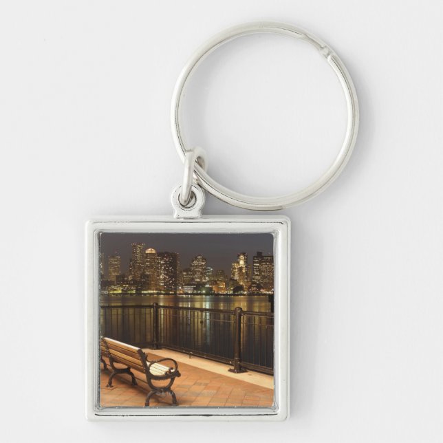 Boston, Massachusetts skyline 3 Keychain (Front)