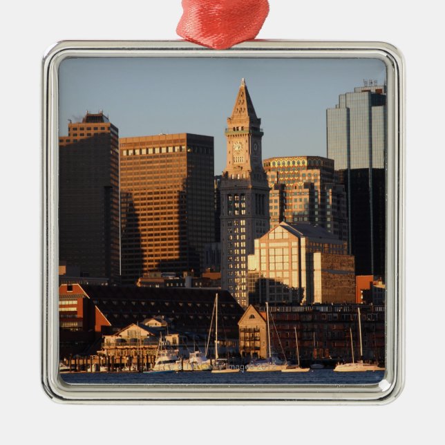 Boston, Massachusetts skyline 5 Metal Ornament (Front)