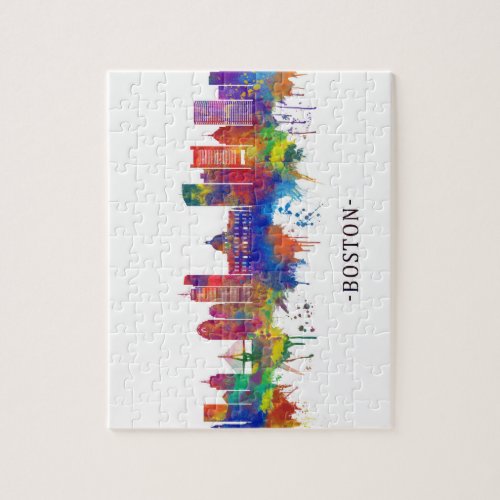 Boston Massachusetts Skyline Jigsaw Puzzle