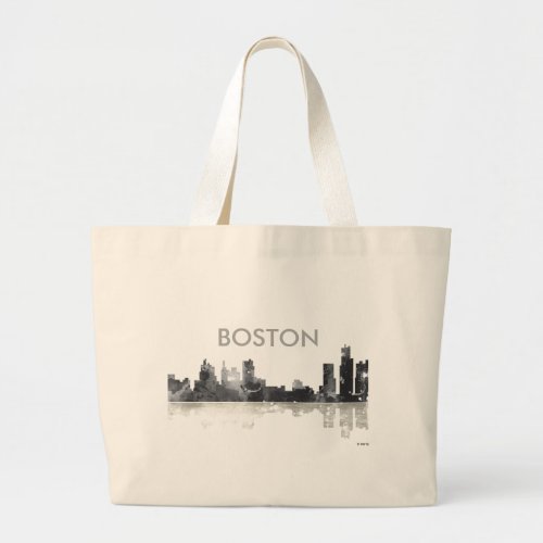 BOSTON MASSACHUSETTS SKYLINE _ Jumbo Tote Bag