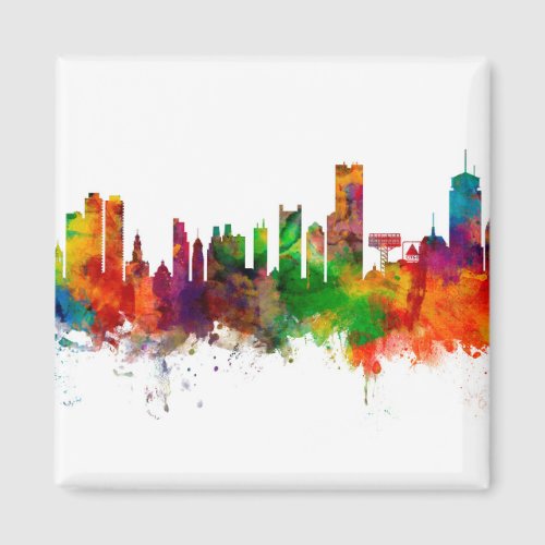 Boston Massachusetts Skyline Magnet