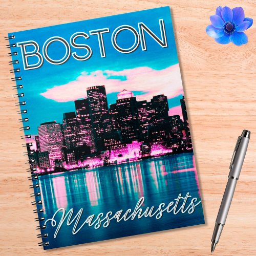 Boston Massachusetts Skyline       Notebook