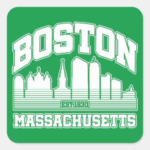 Boston,Massachusetts Square Sticker